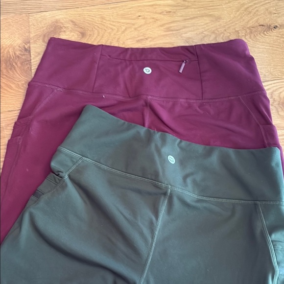 Baleaf Maroon Leggings & G Gradual Olive Leggings - Picture 5 of 10